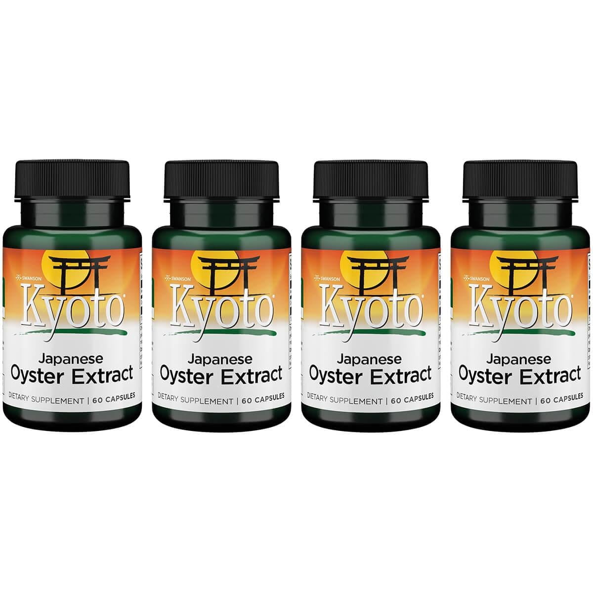 Swanson Japanese Oyster Extract 500 mg 60 Caps 4 Pack