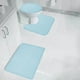 thumbnail image 5 of Juego de 3 alfombrillas para el baño, juego de 3 alfombrillas para el baño absorbentes con diseños impresos - Azul claro, 5 of 8