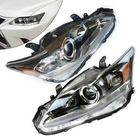 Pair Headlight Assembly for Lexus CT200H 2011 - 2016 Halogen Headlamps L&R Side