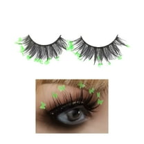 GHSOHS Colorful Eyelashes Natural Thick Curly Eyelash Clusters Stage Makeup A Boxed False Eyelashes Lashes Extension Kit Glitter Lash Clusters