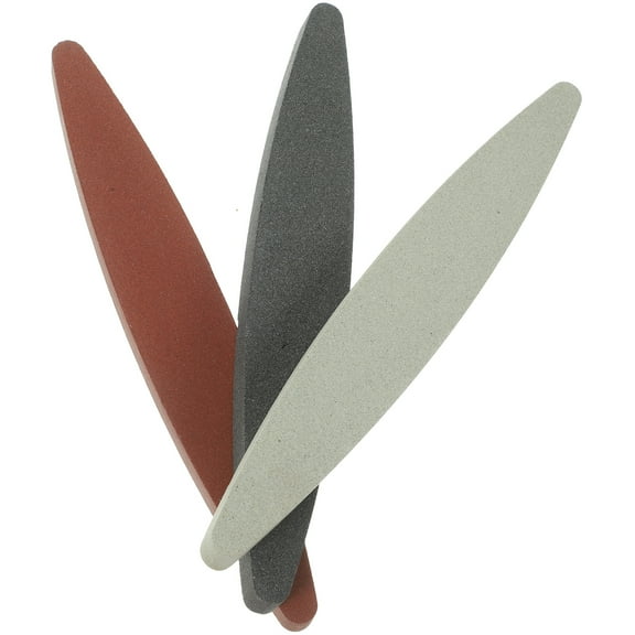 MEIBUTYUP 3Pcs Sharpening Stones for Garden Tools Ergonomic Cutter Sharpener Assorted Color
