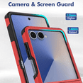 thumbnail image 2 of Entronix Protective Case for Galaxy Z Flip 7, Shockproof Non-Slip Durable Hard Cover, Red, 2 of 5
