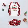 thumbnail image 4 of Nmnitkp Christmas Pajamas for Family Add Festive Atmosphere Family Christmas Pajamas Matching Sets PJ's Sleepwear Printed Top and Plaid Pants with Pockets Family Christmas Pajamas Matching Sets, 4 of 6