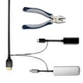 thumbnail image 1 of Kit de anclajes para cables TetherTies, adaptador múltiple, revestido de nailon negro, 1 of 7