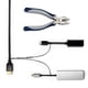 thumbnail image 1 of TetherTies Kit de correas de cable con adaptador múltiple - Cable de sujeción de alambre de acero inoxidable recubierto de nailon - Fácil instalación - Adaptadores de correas de control remoto seguros, 1 of 1