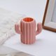 thumbnail image 5 of Jarrón de plástico para flores | Jarrón decorativo para bodas, eventos, hogar y oficina | Rosa, blanco o verde | 11,4 cm de alto, 5 of 6