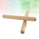 thumbnail image 3 of 2 piezas Mini palos de ritmo de madera Palillos Baquetas para tambor Punta de madera Palillo para tambor Regalo Piezas de instrumentos de percusión Accesorios (marrón claro), 3 of 5