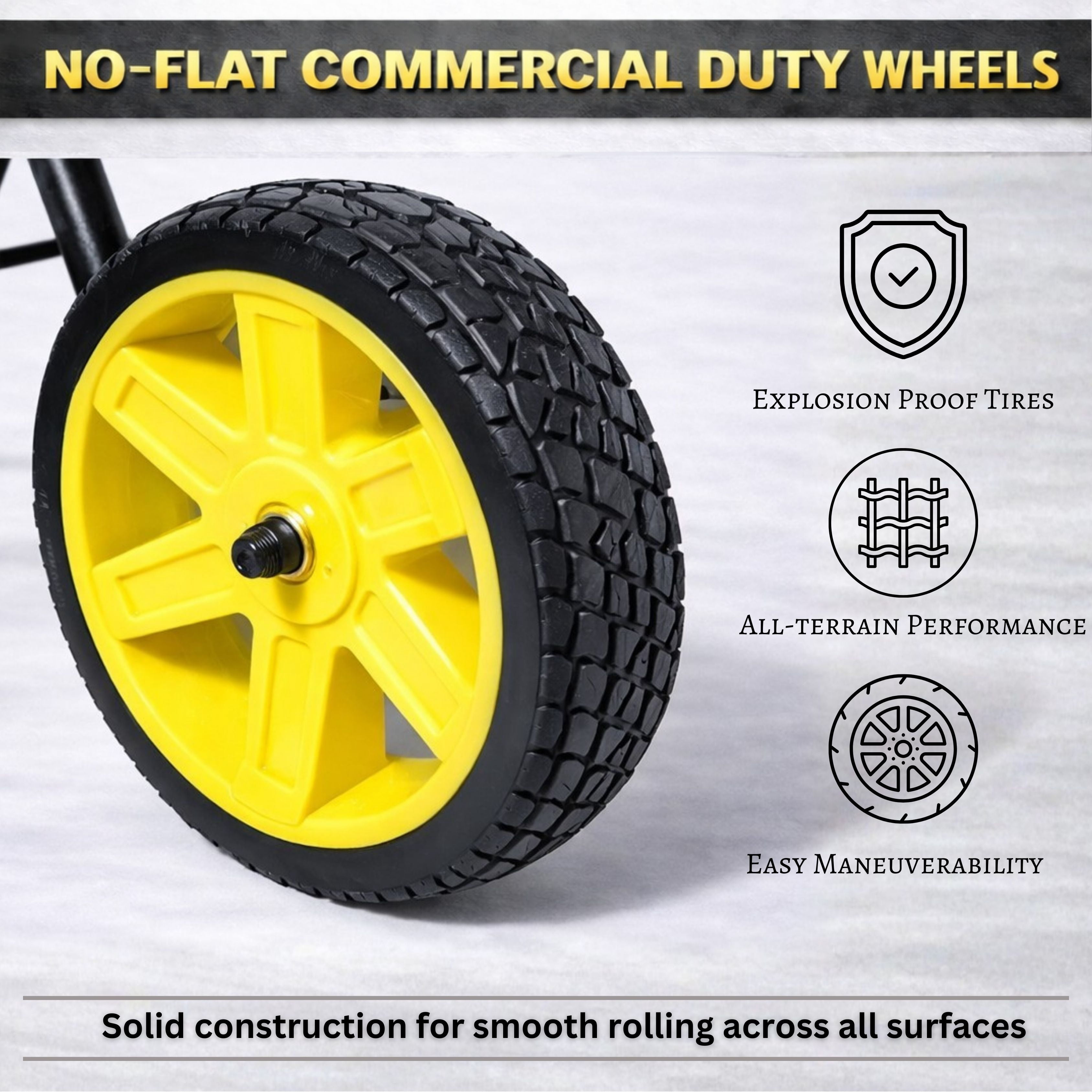 2-Wheel Hose Reel Cart, Residential Duty Hose Reel with Wheels, Outdoor Water Hose Reel for Backyard, Garden, or Lawn, Metal Hose Carts
