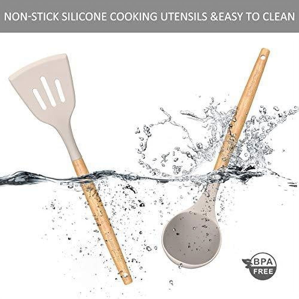 Umite Chef Kitchen Cooking Utensils Set, 33 Pcs Non-Stick Silicone Cooking  Kitch