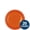 Orange, variant on Amscan Vanilla Creme 7" Disposable Round Plates-20 count | For Every Celebration Plastic Plates, Cream