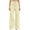 Beige, variant on Womens Cotton Pants Plus Size Straight Cigarette - Raw Hem Office Beige S
