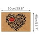 thumbnail image 2 of Felpudo de bienvenida para San Valentín - Tapete antideslizante con patrón de corazón de amor para baño, dormitorio, cocina, salón, decoración exterior, 2 of 7