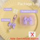 thumbnail image 2 of Qld Cover Compatible Con Apple Airpods Pro 2 Generación 2022 Funda Lindo Diseño De Pajarita 3D A Prueba De Golpes Suave Transparente Tpu Kawaii Airpods Pro2 Protector Con Llavero Para Mujeres Niñas La, 2 of 5