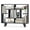 Black, variant on Gymax Bookshelf Geometric Bookcase w/ Anti-Tipping Kit Storage Shelving Unit White