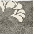 thumbnail image 5 of SAFAVIEH Florida Teodor Floral Shag Area Rug, Grey/Beige, 3'3" x 5'3", 5 of 9