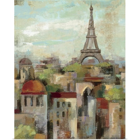Great BIG Canvas | Rolled Silvia Vassileva Poster Print entitled Spring in Paris II