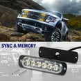 thumbnail image 4 of 8-pack 6 LED Amber Strobe Lights Vehicles Trucks Emergency Strobe Lights Kit 12V -24V Beacon Warning Hazard Flash Strobe Lights Bar Grill Grille Surface Mount Super Bright Waterproof, 4 of 7