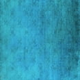 thumbnail image 1 of Ahgly Company Machine Washable Indoor Square Oriental Light Blue Industrial Area Rugs, 5' Square, 1 of 4