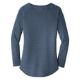 thumbnail image 6 of Yellow Rooster Women’s Perfect Tri Long Sleeve Tunic T-Shirts Navy Frost Black 2XL, 6 of 6