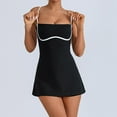 thumbnail image 3 of Women's Sleeveless Yoga Dress with Built-in Bra - Fitness/Casual, Polyester, S-L, 3 of 8