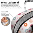 thumbnail image 5 of Lunch Bag Lunch Box for Women Reusable Insulated Lunch Bags,Water-Resistant Mini Colourful Donuts White Backdrop Cooler Lunch Tote Bag, Large Capacity for Work Travel Picnic, 5 of 6