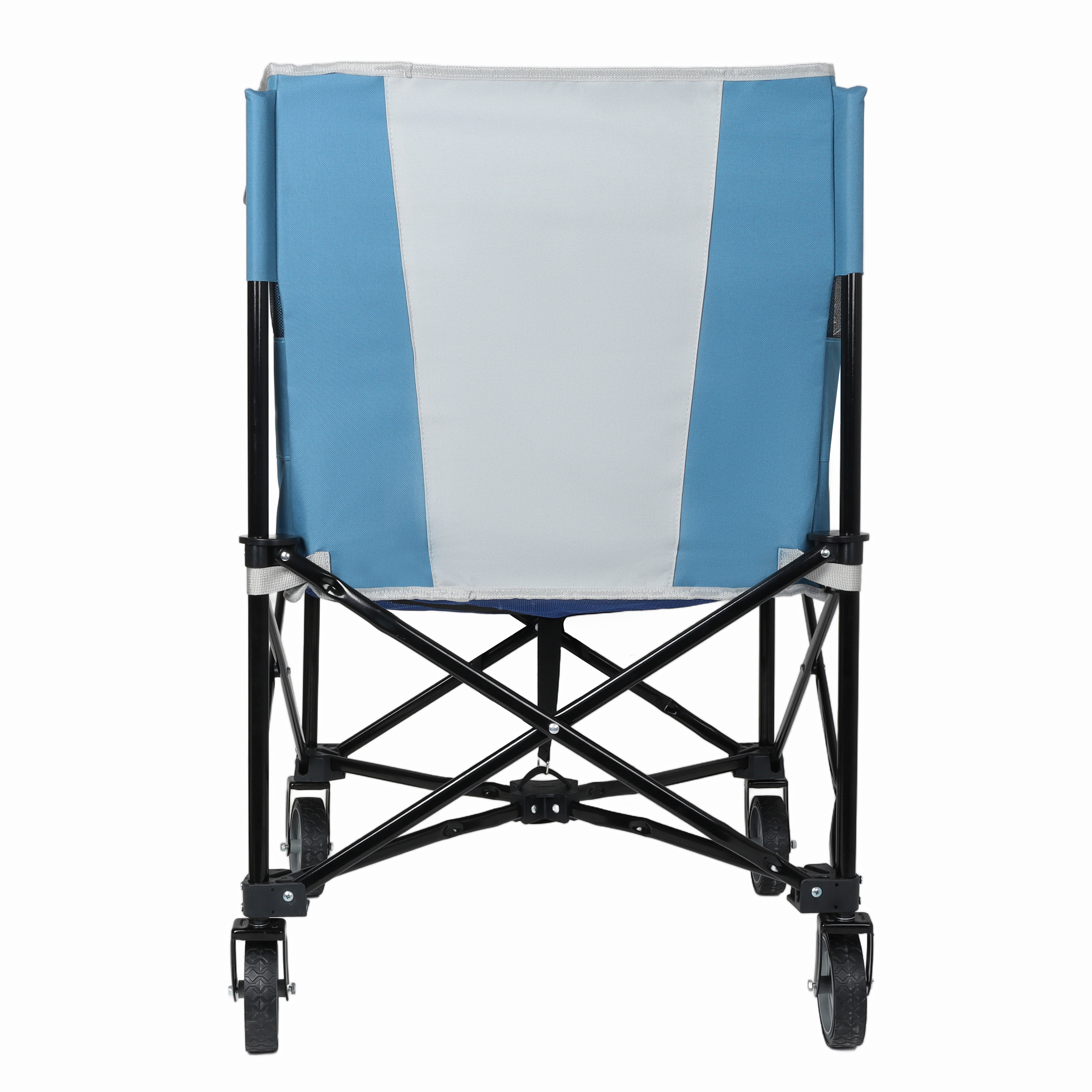 Collapsible Tennis Ball Cart with 360° Wheels, Portable Sports Ball Hopper with Side Pockets, Washable Mesh Storage Basket for Tennis Pickleball Equipment