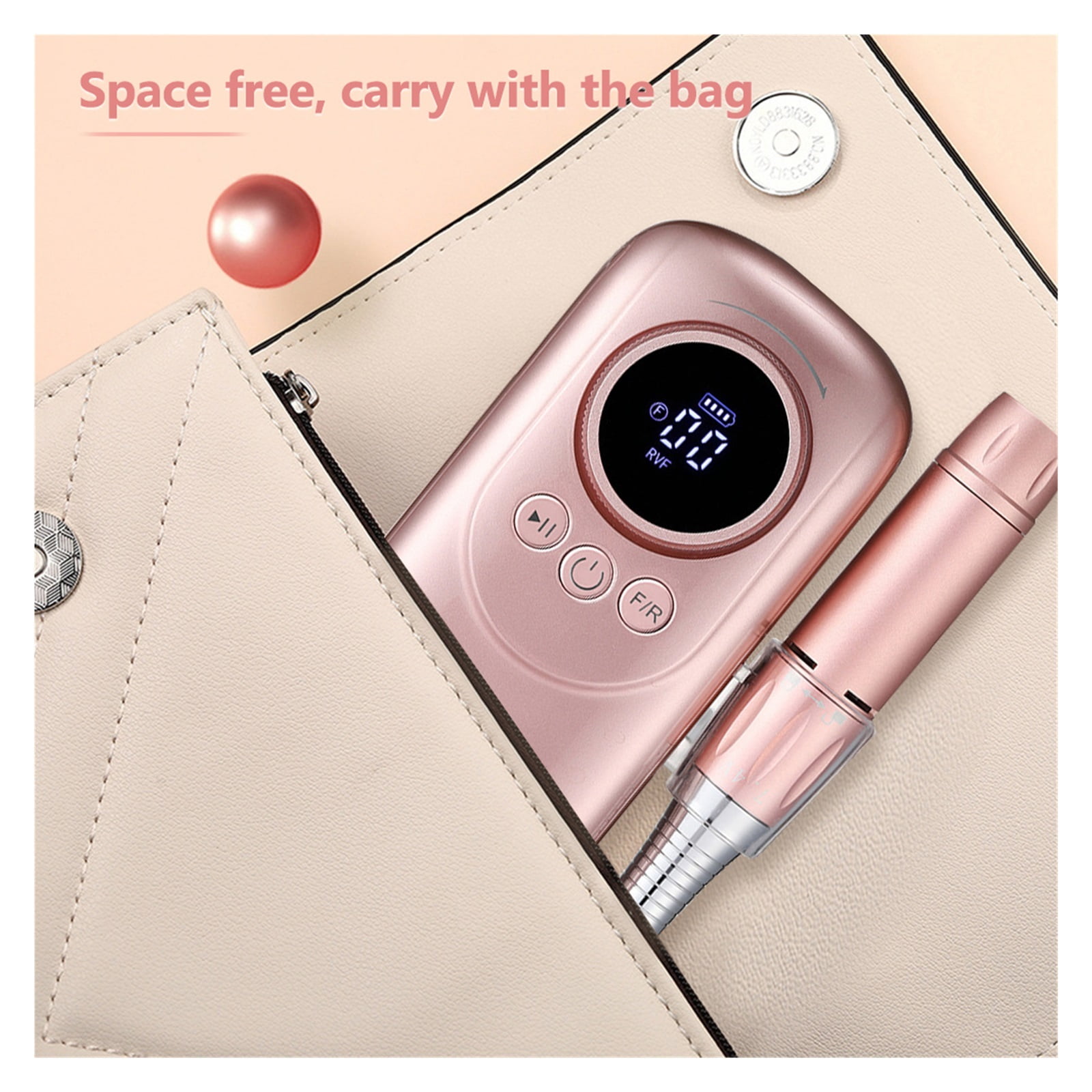 Cordless Electric Nail Drill Machine 35000RPM Professional Nail Drills For Acrylic Nails USB Rechargeable Portable Efile ,Quality Torque