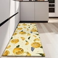 thumbnail image 4 of Yellow Lemon Fruit Slices White Pattern Kitchen Rug Mat,Kitchen Runner Rugs Non Skid Washable,Decorative Kitchen Floor Mats for Kitchen,Sink,Laundry,17"X47", 4 of 5