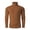 Ginger, variant on Men Turtleneck Cable Knit Sweater Long Sleeve Pullover Classic Fit Solid Color Top