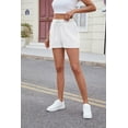 thumbnail image 3 of Women Casual Shorts Drawstring Comfy Elastic Waist Shorts Summer Pull On Short with Pockets, 3 of 7