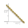 thumbnail image 5 of 10K Yellow Gold 2mm Handmade Diamond Cut Rope Chain, 5 of 5