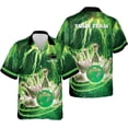 thumbnail image 4 of Personalized Name Bowling Hawaii Shirts for Men and Women 3D, Bowling Shirts for Team Bowling, Bowling Shirts Gift (Purple, L), 4 of 9