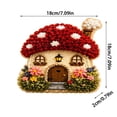 thumbnail image 2 of Whimsical Village 3D Fabric Poke Art Kit, Cottage Craft No Sew Press Technique Simple Illustrated Guide Fantasy Styles Relaxing Creative Hobby, 2 of 6