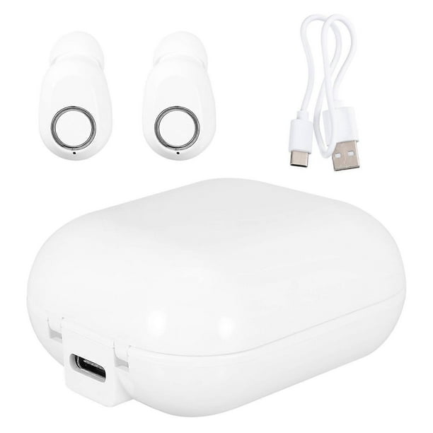 Compact TWS Headphones For Sports And Daily Use In White With Heavy Bass Sound Transmission Pair
