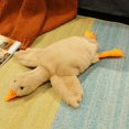 thumbnail image 2 of Almohada de peluche de pato tumbado de colores de gran tamaño de 190cm, Animal de peluche suave, alfombra de peluche de piel de conejo, muñecos de peluche, regalos de juguete relajantes zhangyuxiang LED, 2 of 2