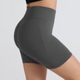thumbnail image 5 of Mnuaqn Workout Gym Shorts Women, High Waisted Seamless Butt Lifting Scrunch Butt Sports Shorts (Grey, M), 5 of 5