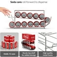 thumbnail image 2 of Sorbus 12 Soda Can Rack Beverage Dispenser and Organizer, Silver (1pk), 2 of 7