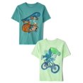 thumbnail image 1 of Camiseta The Children's Place de manga corta, 2 unidades, para ciclismo y patineta, 1 of 1