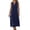 Z1 Navy, variant on Yievot Womens Maxi Dress Casual V-Neck Sleeveless Dresses Solid Color Summer Beach Vacation Sundress