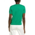 thumbnail image 2 of Brooks Brothers womens  Scalloped Sweater, l, Green, 2 of 3