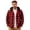 Q7-Red, variant on Havenx Mens Flannel Plaid Hoodie Shirt Long Sleeve Button Down Hooded Shirts with Chest Pocket Drawstring Jacket Stylish Lightweight Fall Winter Loose Fit Clothes