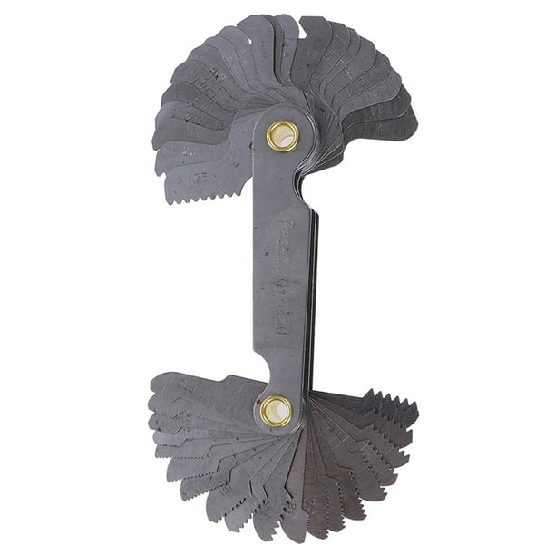 40Pcs thread measuring gage 60 degree whitworth metric screw thread