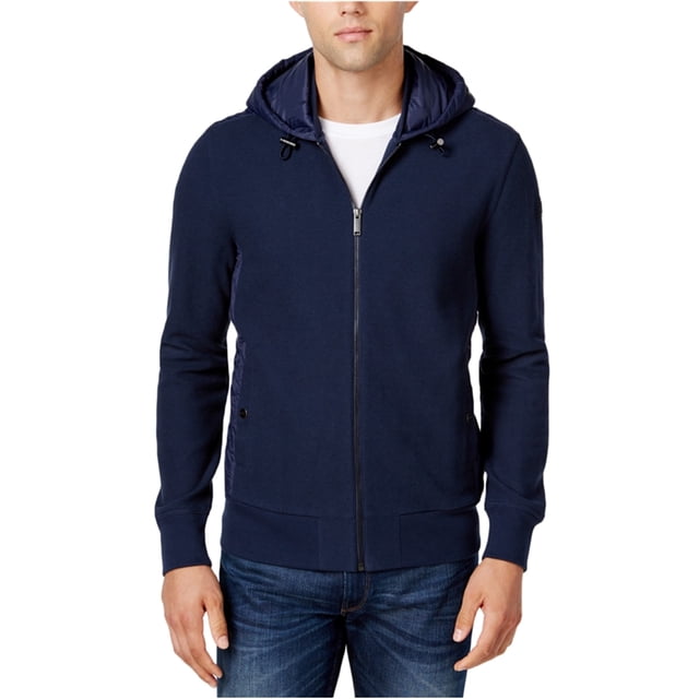 Sudadera con capucha acolchada Michael Kors para hombre color azul pequeña