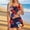 Dark Blue, variant on Women 4th of July Outfit Three Piece Set Tops with thong pants and skirt American Flag Patriotic Shirt Anniversary USA Shirt
