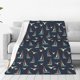 thumbnail image 1 of Fotbe Sailboat And Seagull Manta de Franela Acolchonada con Estampado, Súper Suave y Esponjosa, Extra Grande para Sofá, Cama, Uso Todo el Año-40"x30", 1 of 7