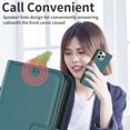 thumbnail image 4 of Feishell Wallet Case for iPhone 16, Wallet Flip Case [Kickstand] with RFID Blocking Card Holders [Shockproof] High Qulity PU Leather Magnetic Closure Case For iPhone 16, Green, 4 of 10