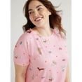 thumbnail image 5 of Joyspun Women's Short Sleeve Sleepshirt, Sizes S to 3X, 5 of 6