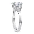 thumbnail image 2 of Ammo Jewel 2.3 Ct Round Cut Diamond Engagement Rings - Three Stone Wedding Rings - 14K White Gold Plated Rings - Lab Created Diamond for Women's - Perfect Gift for Her on Any Special Occasion, 2 of 3