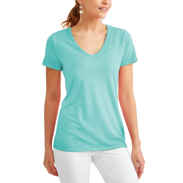 Women's Short Sleeve V-neck T-Shirt -