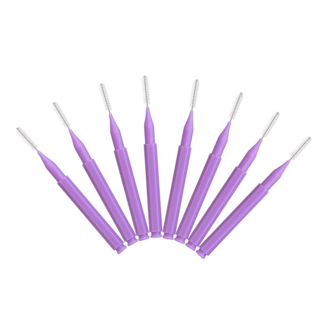 8Pcs Teeth Cleaning Toothpick Push-Pull Interdental Brush Oral Care Teeth Cleaning Brush Orthodontic Toothpick Tooth